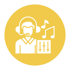 Sound Engineer Male Icon
