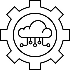 Cloud Management   SVG Icon
