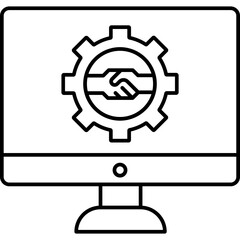 Customer Relationship Management   SVG Icon