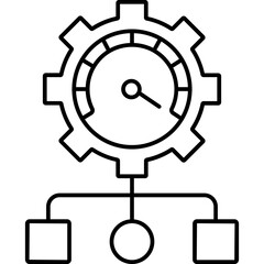 Obraz premium Infrastructure Optimization SVG Icon