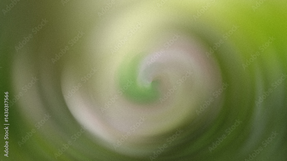 Wall mural abstract blurred image of a light colored circular shape surrounded by green foliage and out of focu