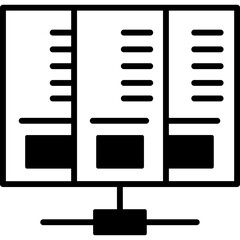 Database Mainframe  SVG Icon