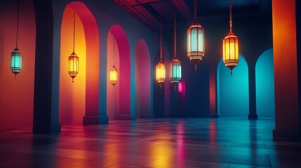 Elegant Arabic Calligraphy and Decorative Patterns for Eid al-Adha Greetings