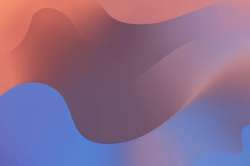abstract color blue and orange smooth gradient wave line fluid textures, dynamic liquid art graphic design on wallpaper background.