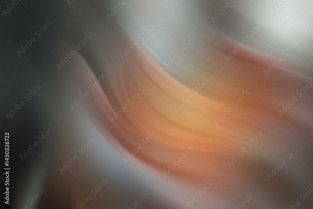 Wall mural a blurry close up of an orange and white object showing a smooth surface with light and dark areas v