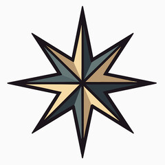 Obraz premium vintage compass with gold accents nautical navigation tool