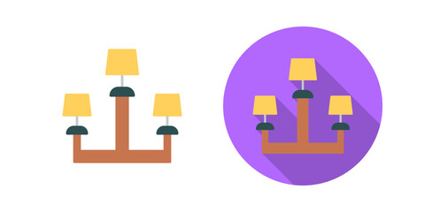 Obraz premium Lamp Vector Icon