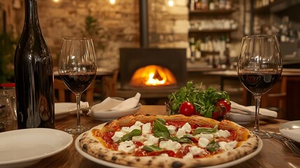 A Cozy Italian Trattoria With Fresh Pasta Plates

