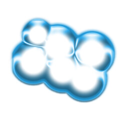 abstract blue and white clouds
