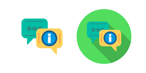 Fototapeta premium Chat Box Vector Icon
