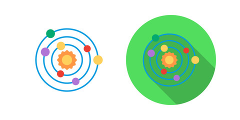 Solar System Vector Icon