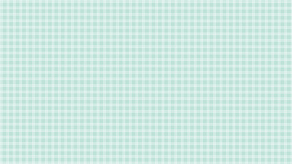 Turquoise and white plaid fabric texture background. Plaid checkered seamless pattern.
