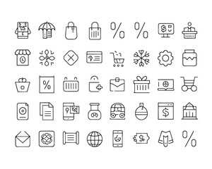 developer tools   line art Icon Set