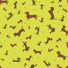 The  Dachshund  story that adopted me .Cartoon and funny pattern surface designs .
