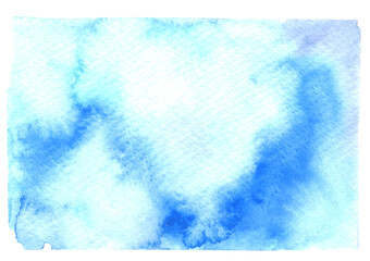 Abstract Blue Watercolor Texture