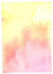 Soft Pastel Watercolor Texture With Warm Yellow and Pale Pink Shades
