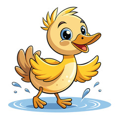 Cute duck cartoon