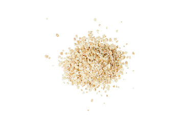 pile of oat flakes isolated on white or transparent png