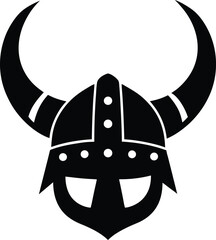 viking helmet isolated on white background