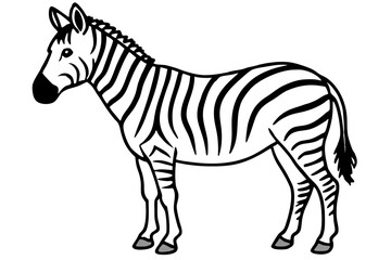 Zebra Silhouette Sketch