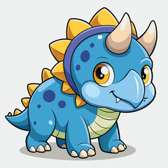 triceratops dinosaur cartoon 