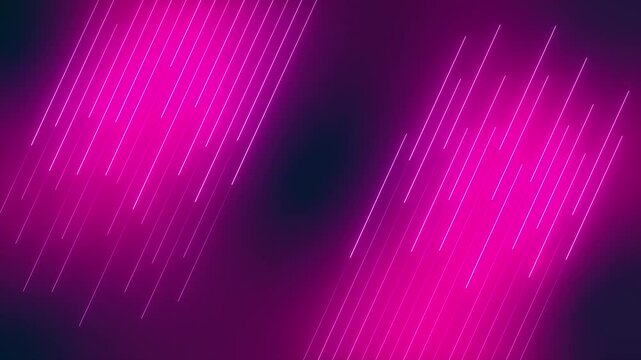 Neon pink slash background animation glowing with bright pink rays. Seamless loop. Suitable for presentation, business, advertising, etc.