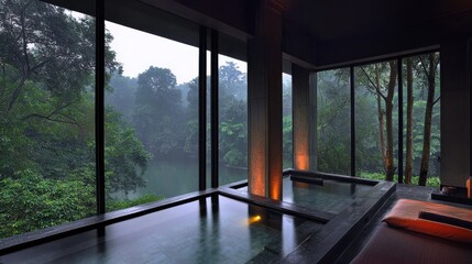 Contemporary Poolside Veranda