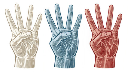 Vector Hand Silhouettes with Gestures and Signs – Transparent PNG for Logos, Illustrations, and Icons