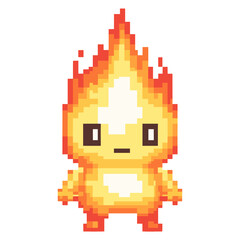 Obraz premium Fire illustration character design vector