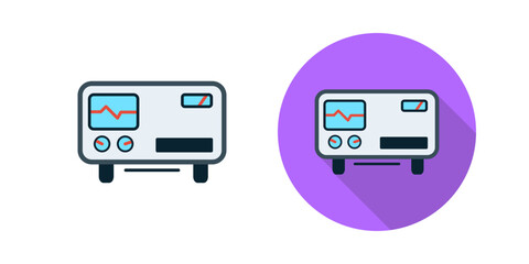 Oscillscope Vector Icon