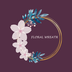 Blooming white lily beautiful flower