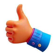 Cartoon Hand Thumbs Up Gesture