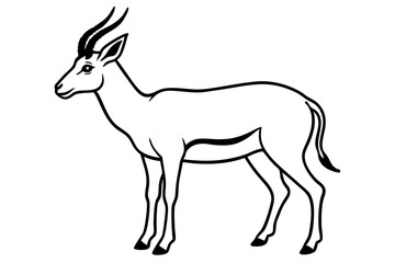 Wildlife Saiga Antelope Vector