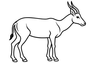 Wildlife Saiga Antelope Vector