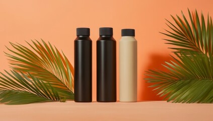 cosmetics on a white background