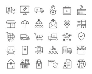 dropshipping  Icon Set