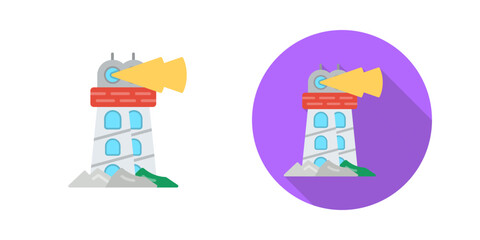 Naklejka premium Lighthouse Vector Icon