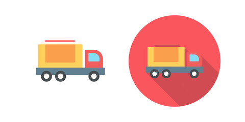 Cargo Truck Vector Icon