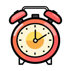 Alarm clock icon illustration management vector