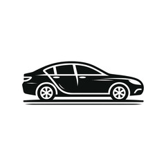 Minimal Car Outline Illustration