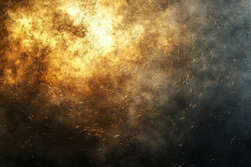 Dramatic texture with a gradient of gold and dark tones, creating a sense of depth and artistic contrast, like molten gold and smoke.