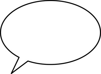 Set of blank white speech bubble in flat design, chatting box, message box icon. Balloon doodle style of thinking sign symbol. Speech bubble isolated on background.
