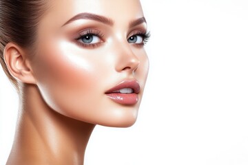 Obraz premium Attractive Asian female for beauty and skincare ideas