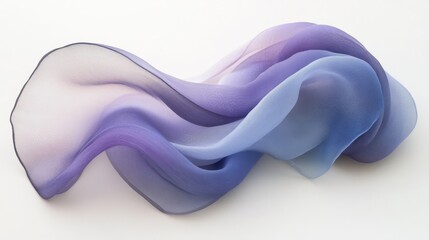 Obraz premium Abstract Purple and Blue Fabric Drape with Gradient Texture