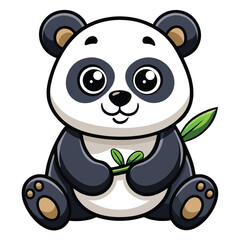 Cute cartoon panda