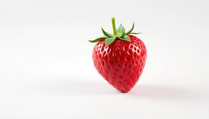 Single Ripe Strawberry