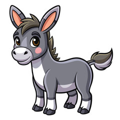 Cute donkey cartoon