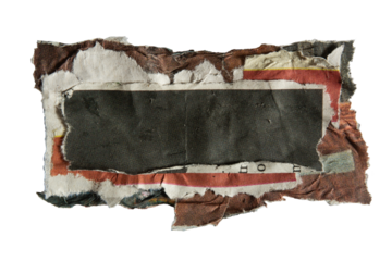 A collage of torn newspaper for using as a ripped message background
