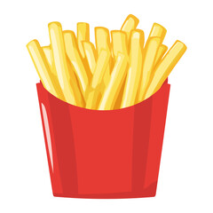 French Fride illustration cartoon french vector