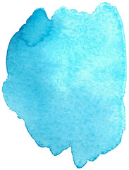 Vibrant Abstract Blue Watercolor Texture